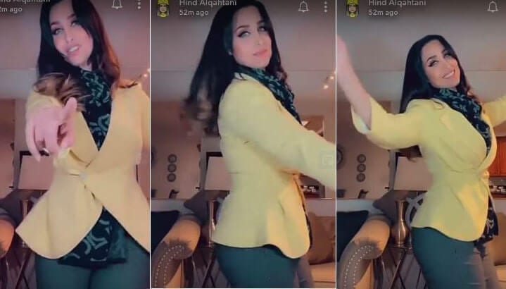 هند القحطاني كشفت عن ساقيها في فيديو ساخن بمناسبة توثيق حسابها بسناب شات 